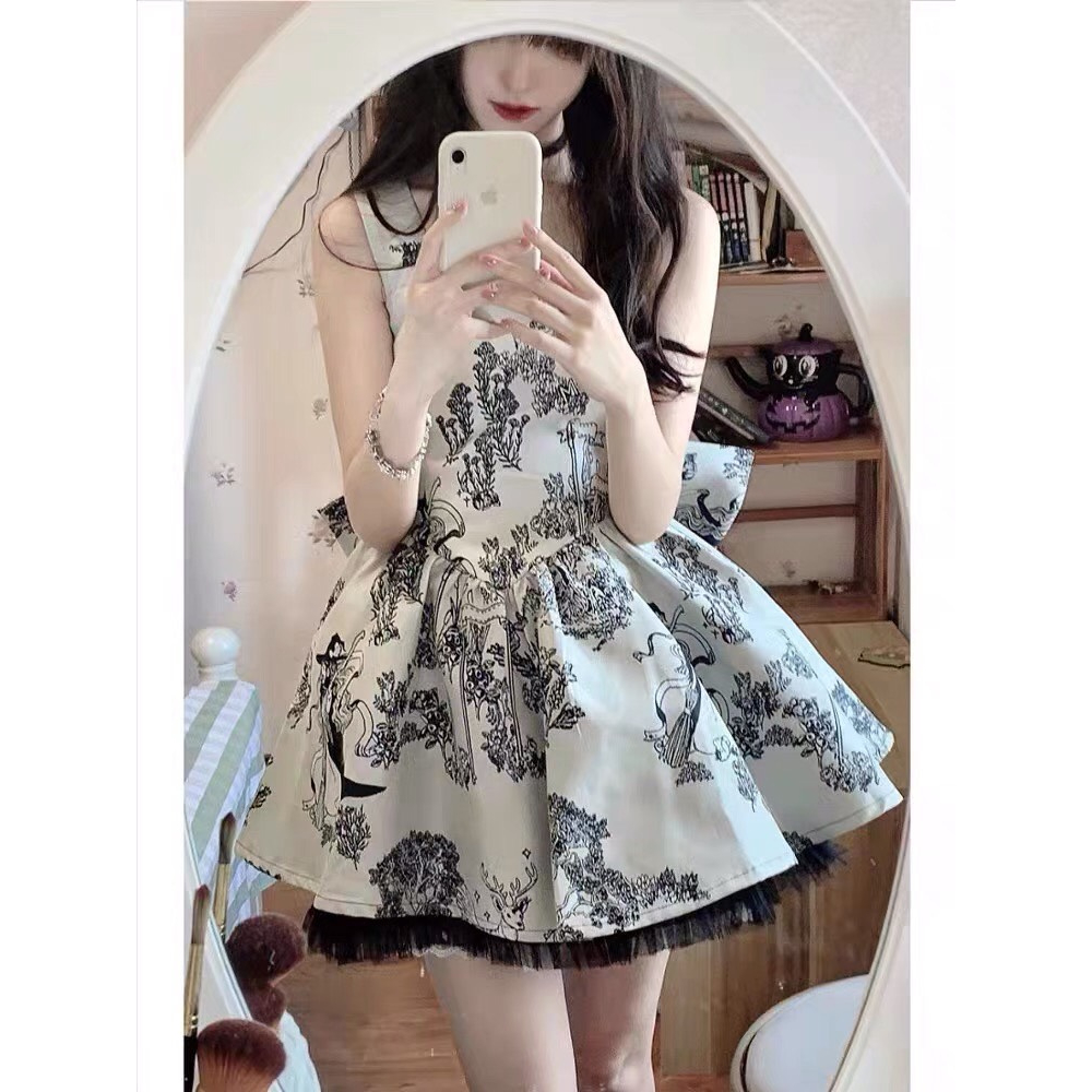 Đầm Nữ 2 Dây Bánh Bèo  MELLYSTORE Váy Bánh Bèo Chất Liệu Vải Taffa Cao Cấp Đính Nơ Bản To Đẹp Quyến Rũ ,Sang Trọng | BigBuy360 - bigbuy360.vn