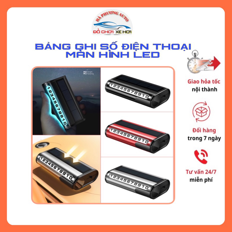 Bảng Ghi Số Điện Thoại Màn Hình LED Cảm Ứng Trang Trí Taplo Ô Tô Xe Hơi ( Đủ màu)