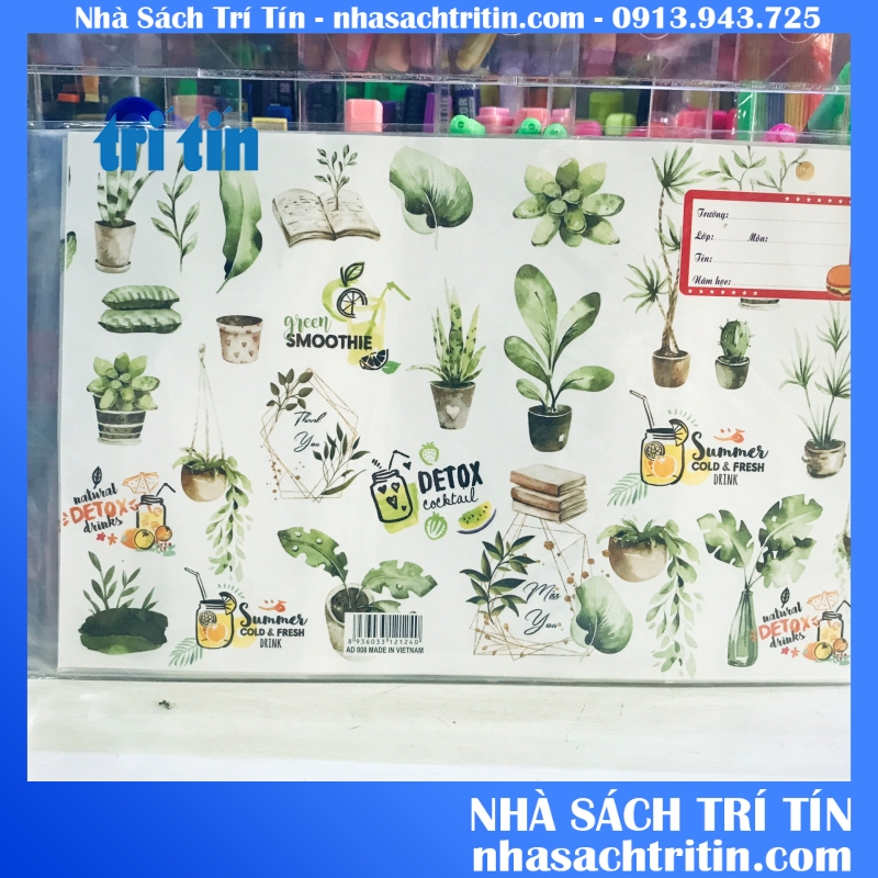 Bìa bao tập,vở học sinh họa tiết dễ thương có bìa bao và nhãn(mẫu ngẫu nhiên)