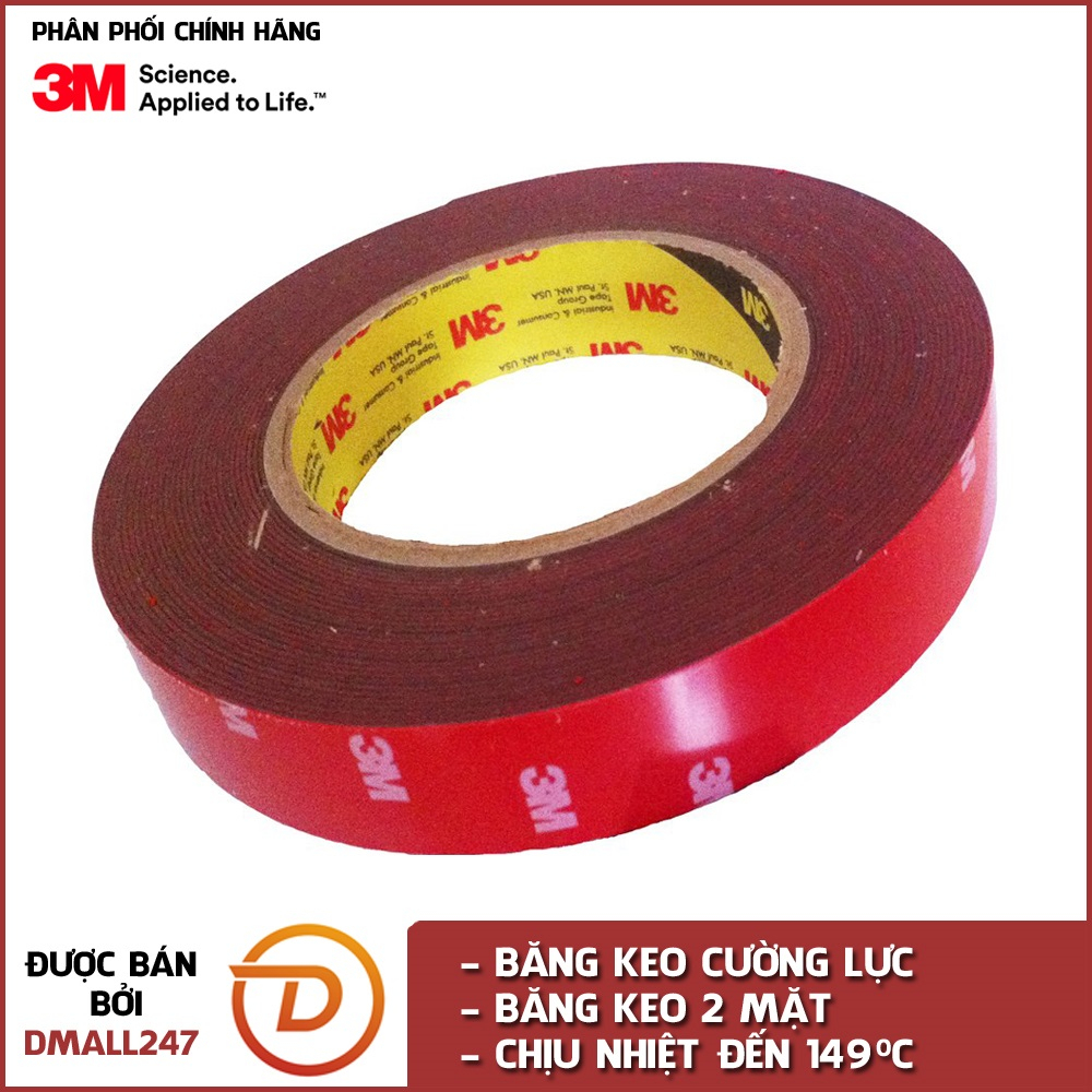 Băng keo cường lực siêu dính 4229P 3M dài 10 mét cắt keo theo yêu cầu, cắt theo kích thước riêng, có xuất VAT