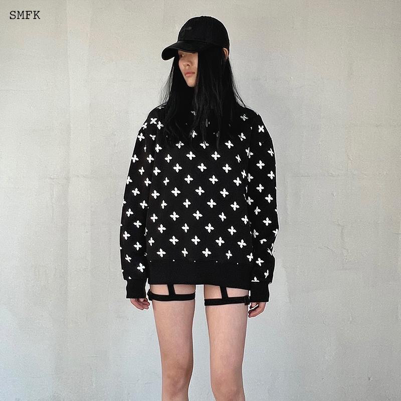 SMFK CAPS - Mũ lưỡi chai màu đen thêu unisex