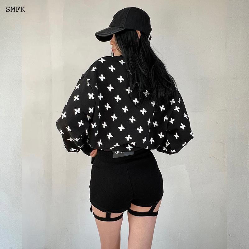 SMFK CAPS - Mũ lưỡi chai màu đen thêu unisex