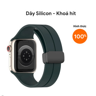 Dây đeo Silicon khoá hít cao cấp cho Apple Watch