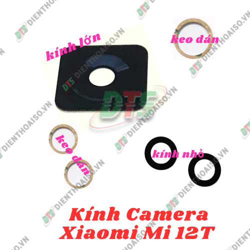 Mặt kính camera Xiaomi Mi 12T sẵn keo dán