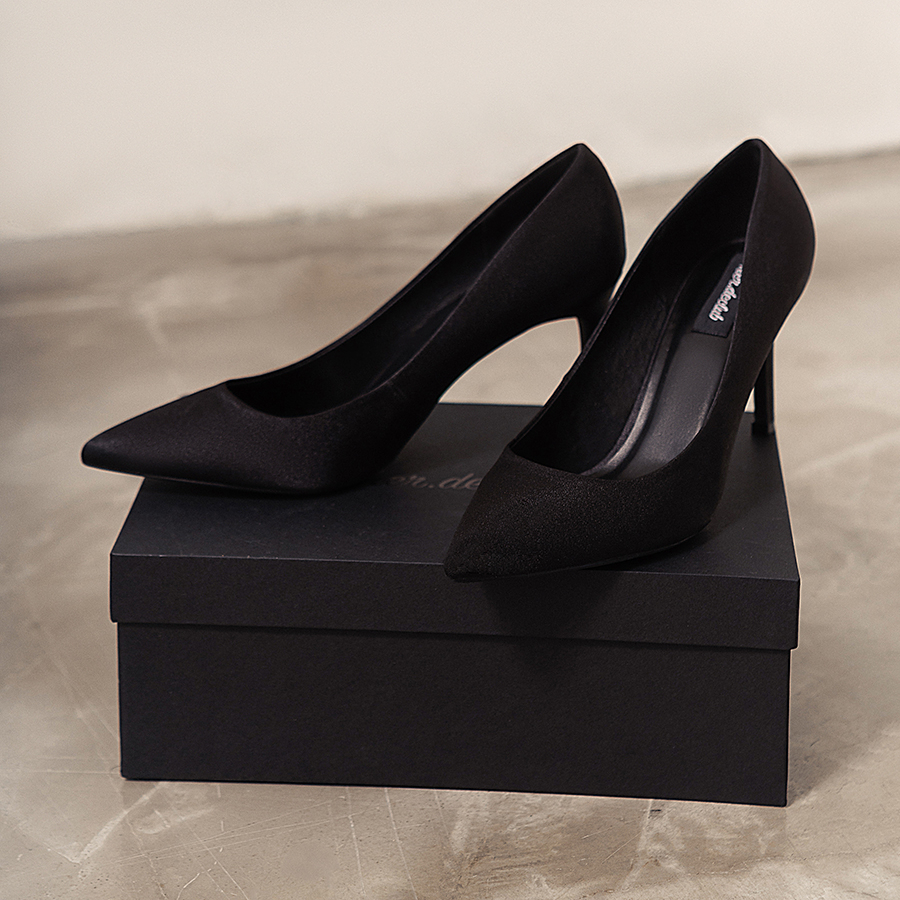 Giày cao gót Her.declub CLARA SATIN PUMPS