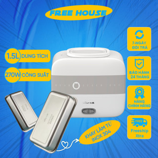 Hộp cơm cắm điện điện Bear DFH-C15B9 đa năng Hộp cơm điện Bear 1.5L hẹn giờ cực tiện lợi