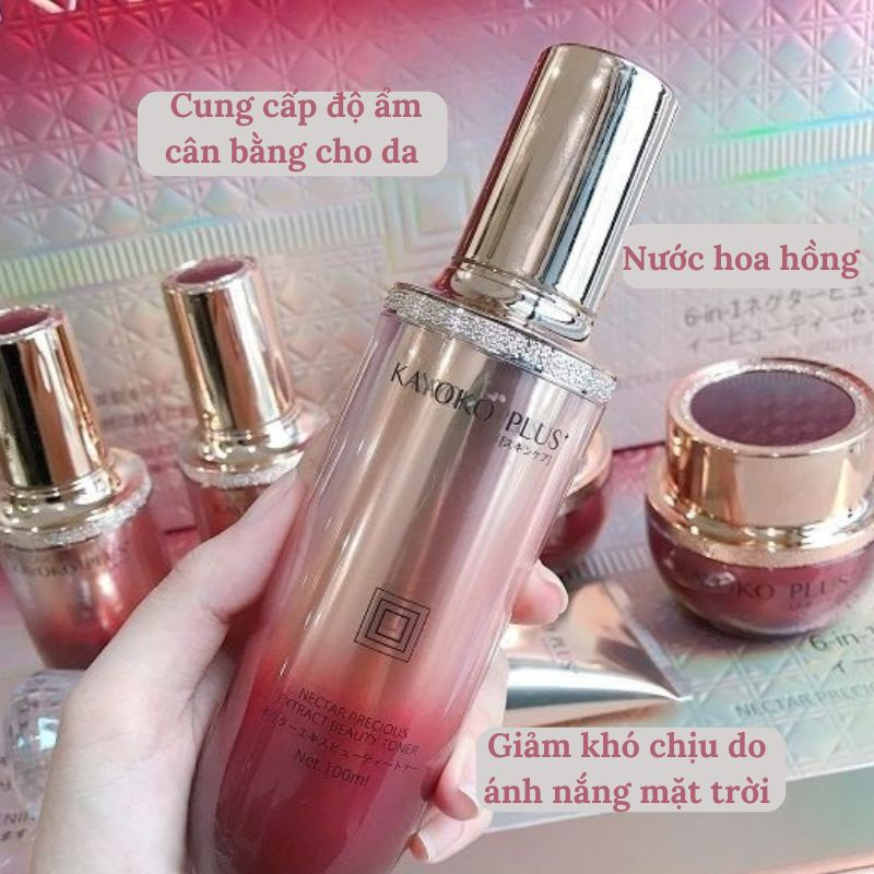 Bộ mỹ phẩm Kayoko plus đỏ 6in1 Nhật Bản giúp ngừa nám. tàn nhang, dưỡng trắng da | BigBuy360 - bigbuy360.vn