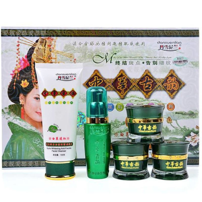 Bộ mỹ phẩm hoàng cung, bộ hoàng cung xanh 5in1 giúp da sạch mụn,nám tàn nhang, dưỡng trắng, se khít lỗ chân lông | BigBuy360 - bigbuy360.vn