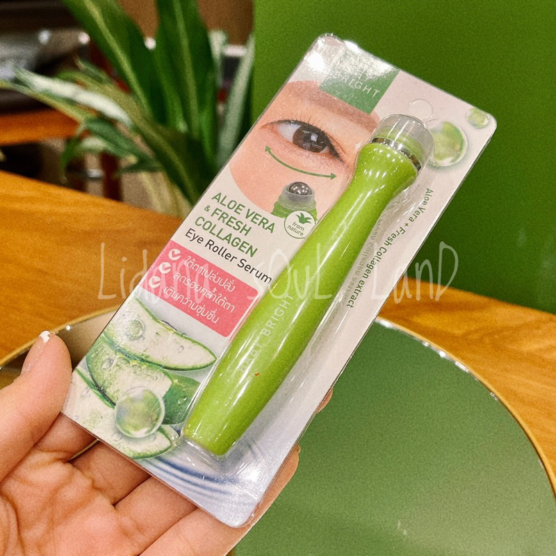 Thanh lăn mắt đá lạnh chiết xuất lô hội &amp; collagen tươi Baby Bright Aloe Vera &amp; Fresh Collagen Eye Roller Serum