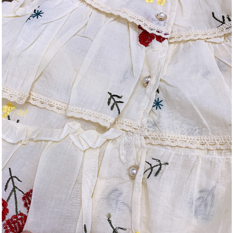 Set Áo Hai Dây Thêu Phối Ren Tầng Size dưới 55kg - HD188 | BigBuy360 - bigbuy360.vn