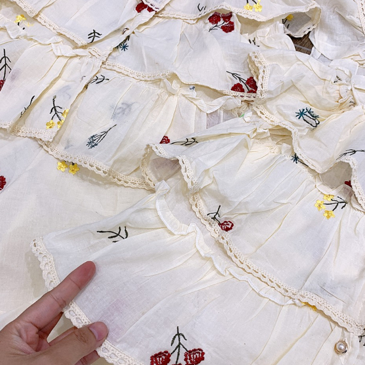 Set Áo Hai Dây Thêu Phối Ren Tầng Size dưới 55kg - HD188 | BigBuy360 - bigbuy360.vn