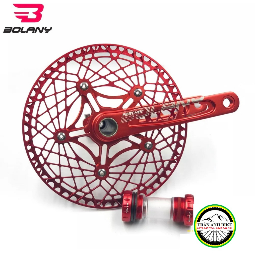 Đùi đĩa  rỗng xe đạp nhôm 130BCD BOLANY - Đĩa rời nhôm BOLANY LITEPRO