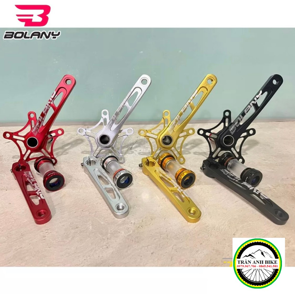 Đùi đĩa  rỗng xe đạp nhôm 130BCD BOLANY - Đĩa rời nhôm BOLANY LITEPRO