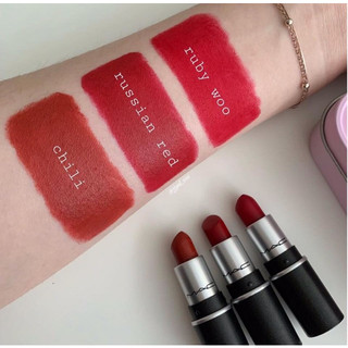 Son môi MAC Lipstick Russian Red ,707  Ruby Woo , Chili 602 Fullsize