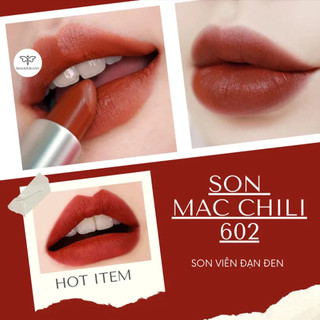 Son môi MAC Lipstick Russian Red ,707  Ruby Woo , Chili 602 Fullsize