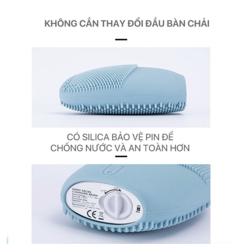 Máy rửa mặt silicone Mini.so cao cấp làm sạch sâu giúp da trắng sáng mịn màng XIAOMIMI