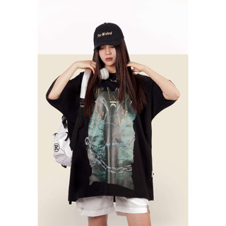 LOCAL BRAND Áo thun The Weird Phong Cách Unisex Form Rộng ATK556