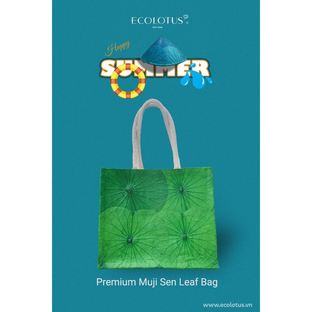 Túi Vải Đắp Full Lá Sen ECOLOTUS Sản Xuất Theo Yêu Cầu