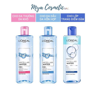 Nước tẩy trang cho mọi loại da L'Oreal Paris 3-in-1 Micellar Water 400ml
