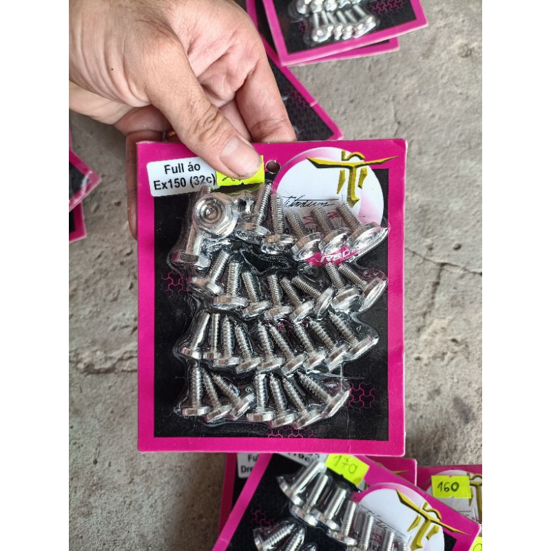 Ốc Salaya Full dàn áo các dòng xe - Inox 304 - Salaya V2