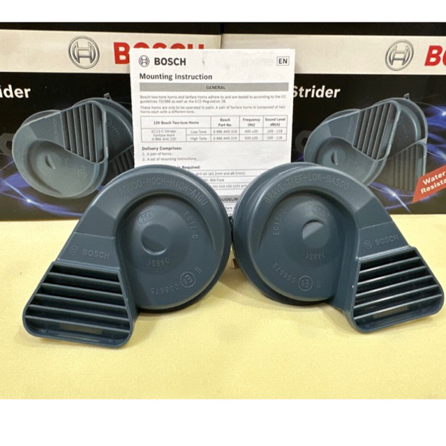 Còi BOSCH 12V dành cho ôtô - xe máy chống nước mẫu mới 2023