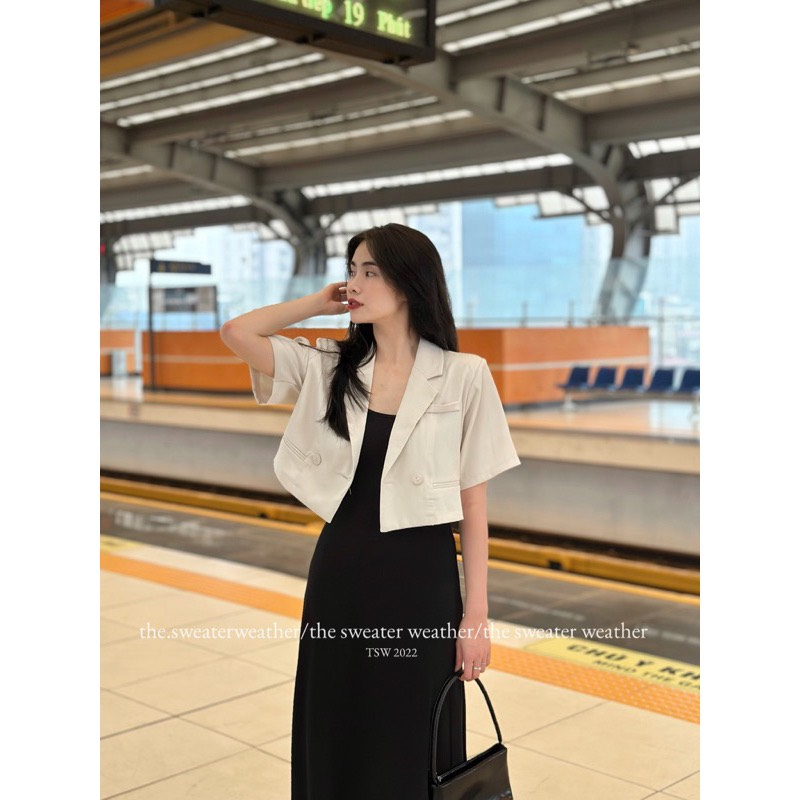 Áo Vest Crotop Đơn Giản Tinh Tế Mix Đồ Siêu Xinh Maia.clothes AoLBZA079 P0K4
