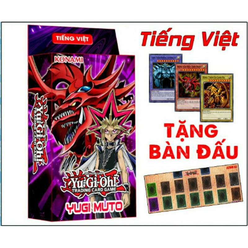 Yugioh Tiếng Việt - Hộp Bài Yugi Muto - Hộp Bài Kaiba Seto - bài in