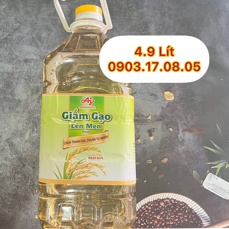 Giao Hoả Tốc TPHCM Giấm gạo Lisa Ajinomoto (4.9L)