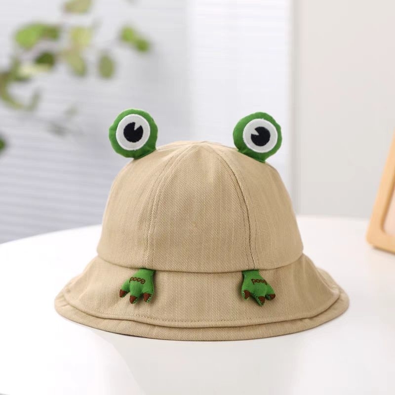 Mũ ngư dân chú ếch dễ thương phù hợp mọi lứa tuổi mang đi du lịch đi học siêu êm nhẹ đầu thoáng khí.