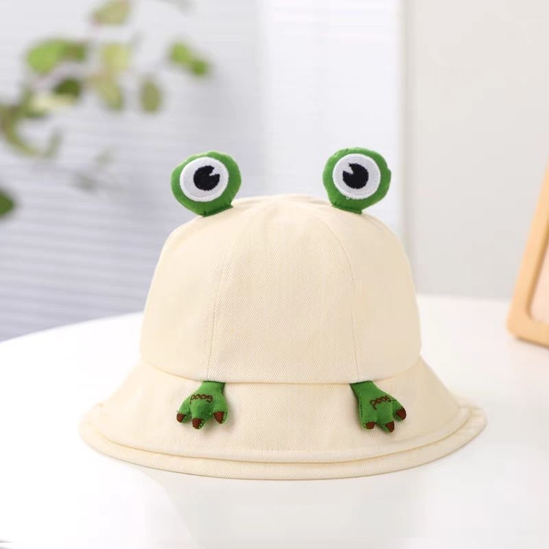 Mũ ngư dân chú ếch dễ thương phù hợp mọi lứa tuổi mang đi du lịch đi học siêu êm nhẹ đầu thoáng khí.