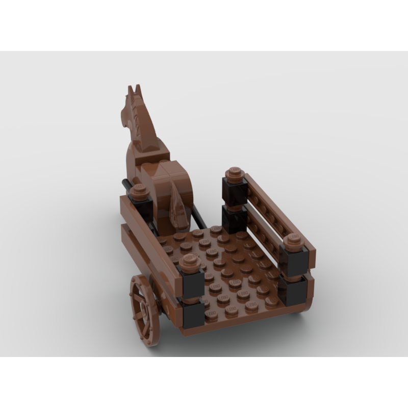 Đồ chơi lắp ráp Lego Moc Castle xe ngựa