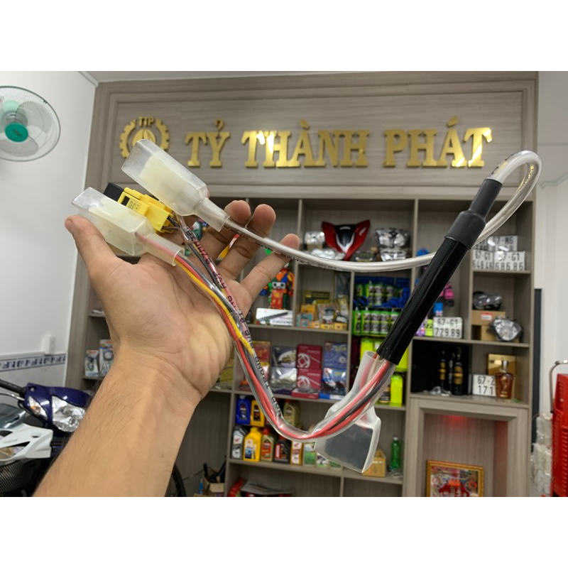 Dây chuyển sạc Novo 5 --> Ex 150 dài có Relay AV-G280