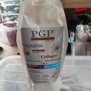 Duỗi uốn 2 in 1 PGP keratin dạng bịch . mùi thơm nhẹ .duỗi thẳng nhanh .uốn lọn lên sóng căng