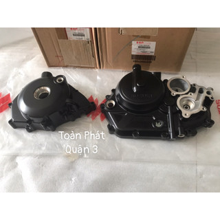 Nắp nồi fi - nắp mâm lửa fi - bên trái - bên phải - màu đen - satria fi - raider fi chính hãng suzuki indonesia