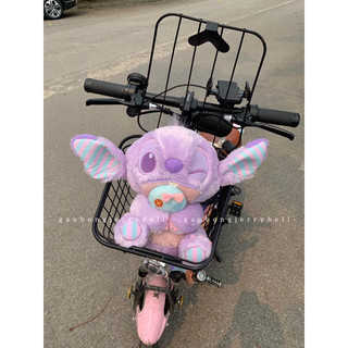 Gấu bông Stitch ôm Scrump màu tím nháy mắt