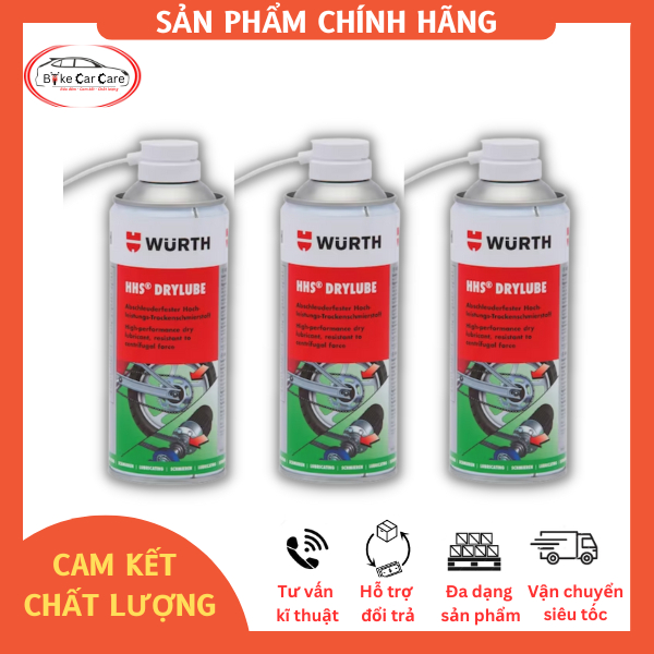 Mỡ Bò Xịt Khô Hhs Drylube - 400ML - 08931006 - Wurth - Đức