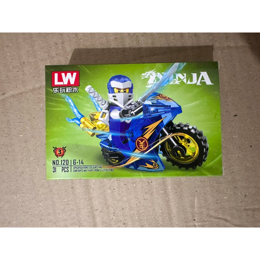 Lego Ninja đi xe moto Lego Khủng Long Lắp Ráp Xếp Hình Hộp Lego Noxe Knight