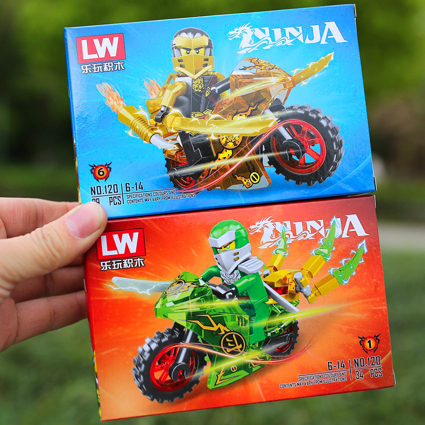 Bộ đồ chơi xếp hình lắp ghép lego xe máy Ninja Go thích hợp làm quà cho bé YT-A8108