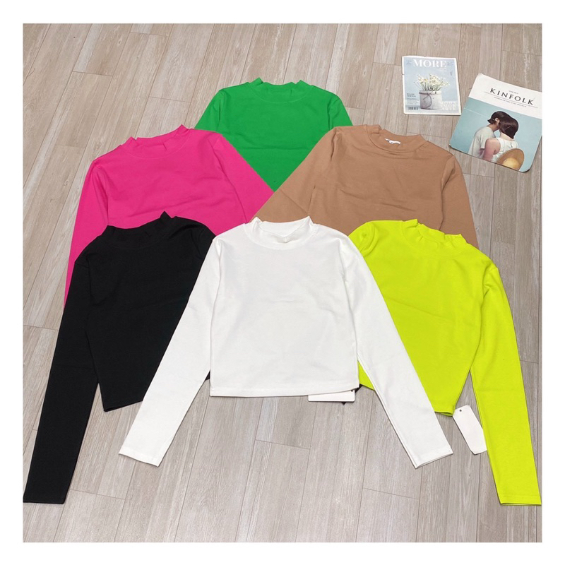 ÁO THUN CỔ LỌ 3 PHÂN TAY DÀI