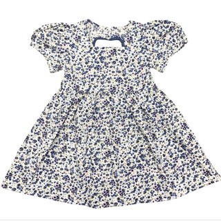 Váy thô lụa KiMi kids hoa nhí