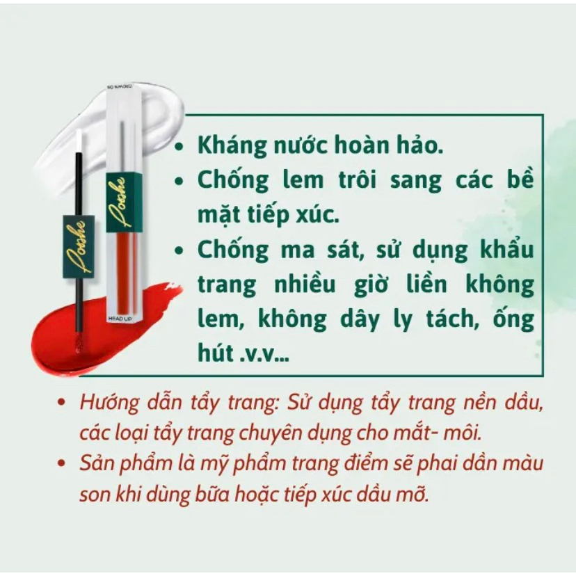 Son Kem 2 Đầu Posshe Siêu Lì Không Trôi - Mua 2 Cây Tặng Sáp Dưỡng Và Sáp Tẩy Trang Posshe Chính Hãng | BigBuy360 - bigbuy360.vn