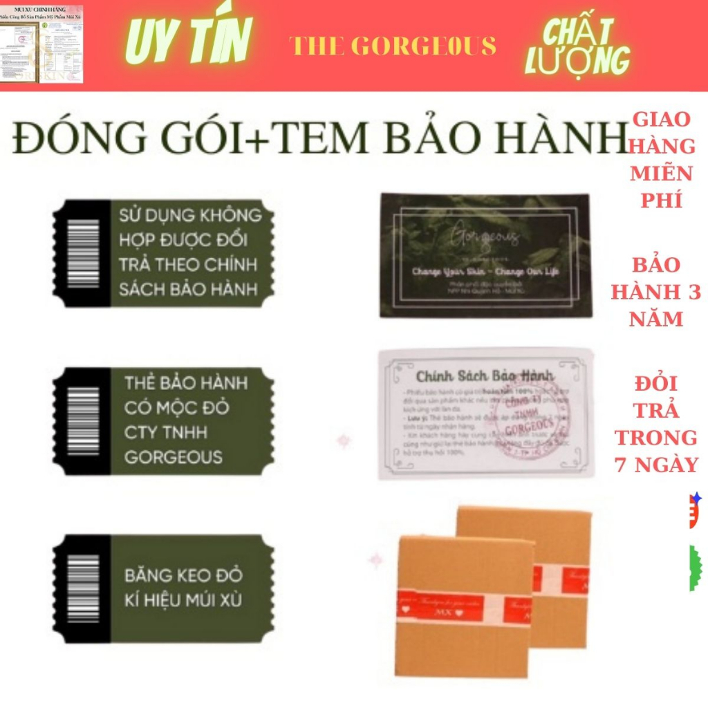 Kem Chống Nắng Ban Ngày Múi Xù Gorgeous Chính hãng Giá rẻ