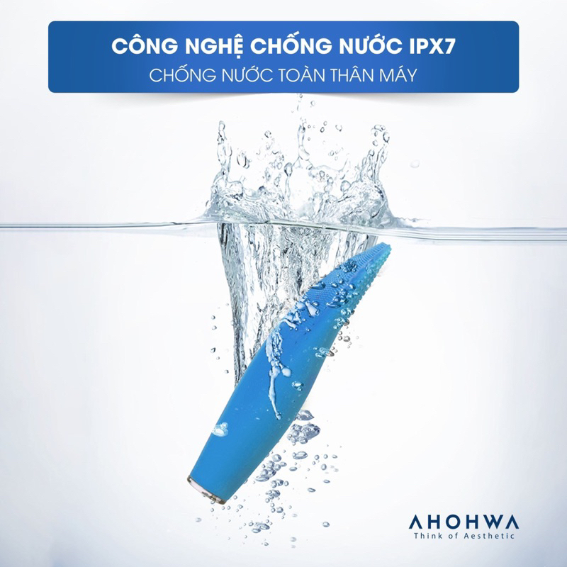 Máy rửa mặt rung sóng âm Ahohwa