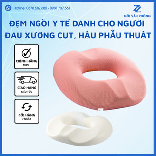 BẢO HÀNH 3 NĂM - Gối Lót Ghế Y Tế Cao Su Non Cho Người Bệnh Trĩ, Đau Xương Cụt ZuriPillow GLM04