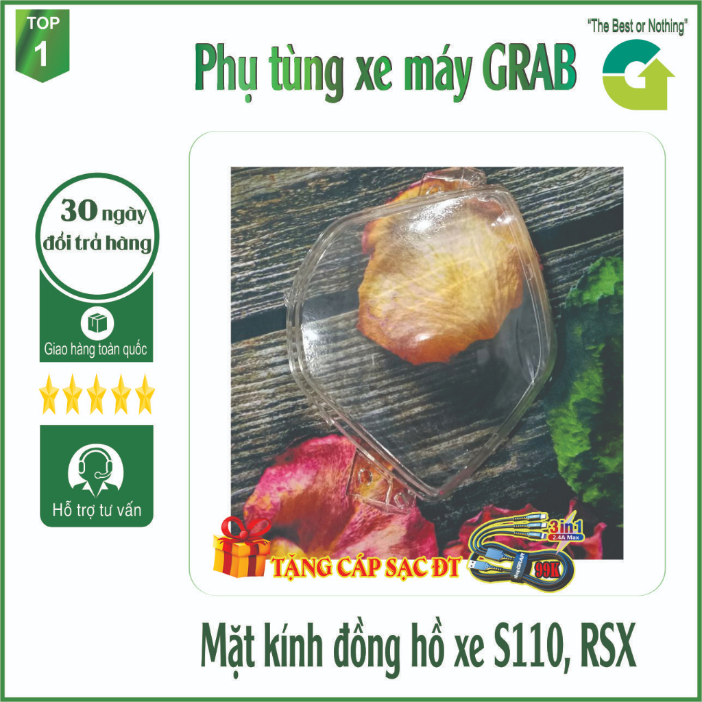 Mặt kính đồng hồ xe Wave S110 - LTD2941