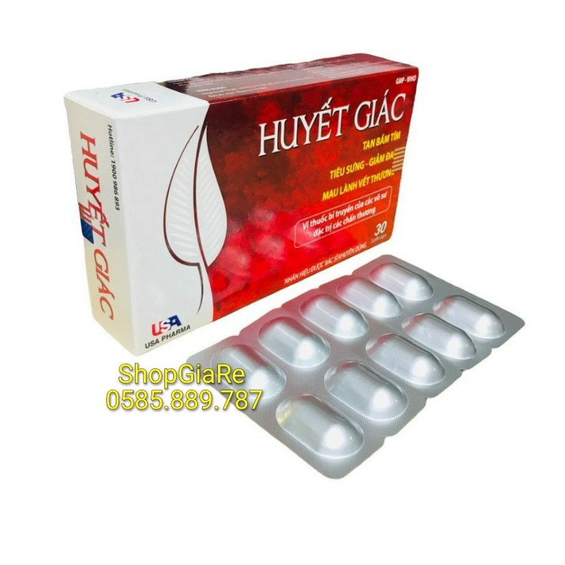 HUYẾT GIÁC GIÚP TAN BẦM TÍM, GIẢM TIÊU SƯNG, GIẢM ĐAU HỘP, MAU LÀNH VẾT THƯƠNG