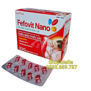 Fefovit Nano Bổ Sung Sắt, Tăng Cường Lưu Thông Máu Cho Phụ Nữ Mang Thai