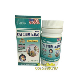 Liquid Calcium NANO - BỔ SUNG CANXI, chống còi xương, loãng xương 100 viên