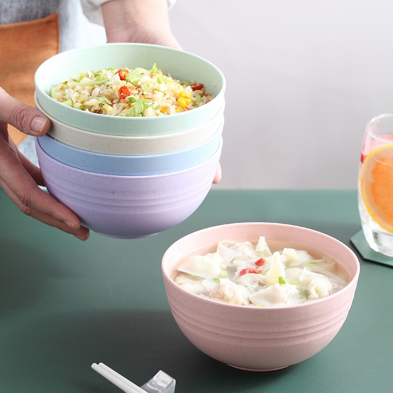 Bát Tô Cơm Lúa Mạch AC Decor 20cm Nhiều Màu, Bát Tô Đựng Canh Cỡ Lớn Phong Cách Bắc Âu