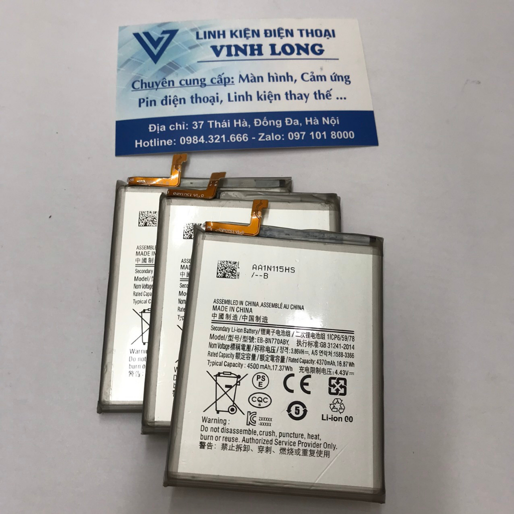 Pin zin Samsung Note 10 Lite